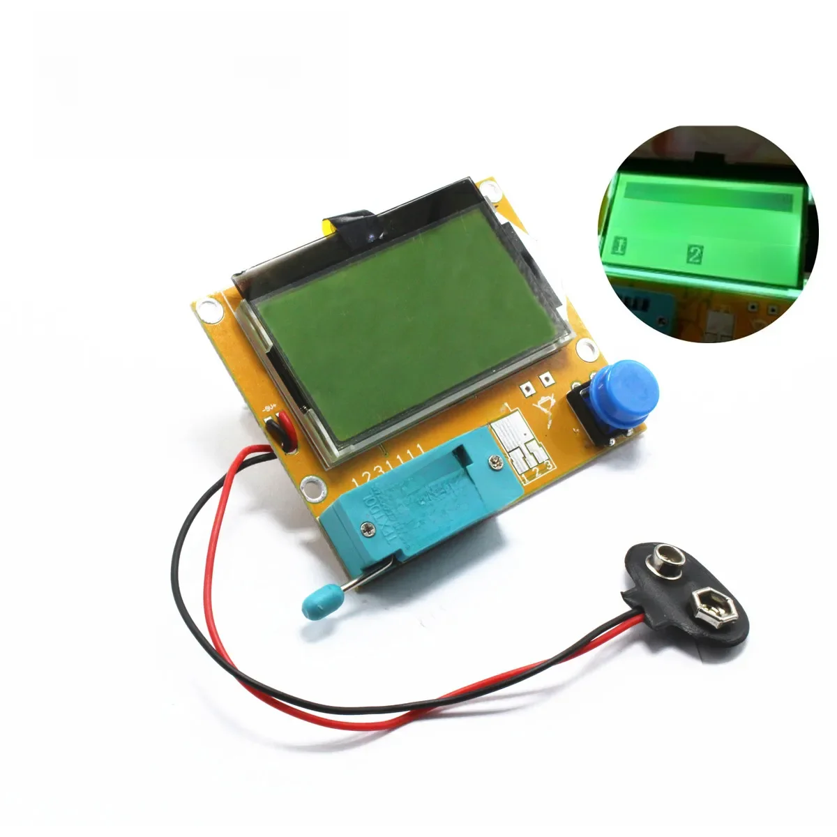 1 sztuk LCR-T4 Mega328 Tester próbnik elektroniczny dioda trioda pojemność miernik parametru ESR MOS/PNP/NPN L/C/R dobrze działa — zdjęcie 2