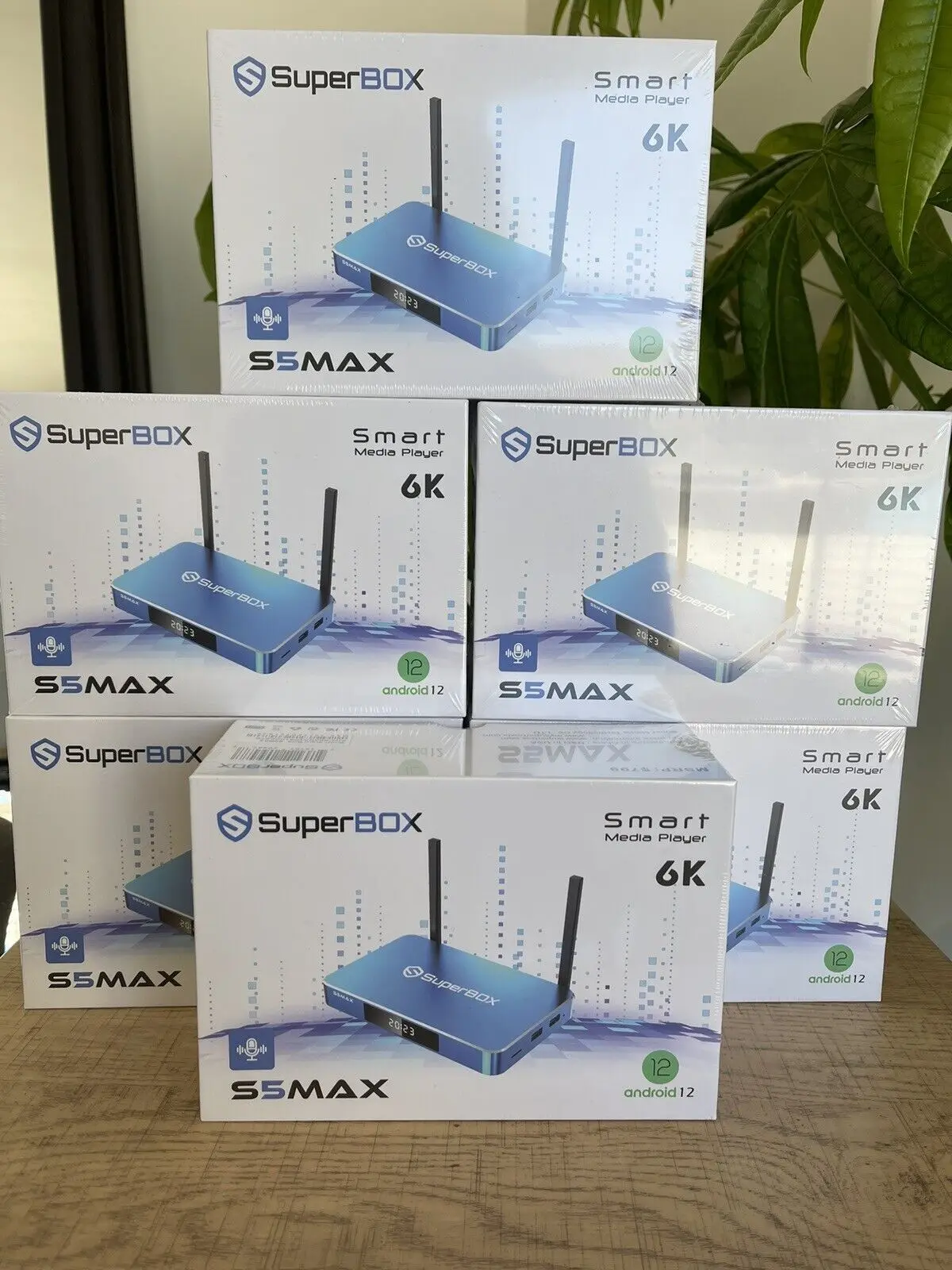 Promo Aanbieding Super Box S5 Max (6K) ( Android 12) (Wifi 6)