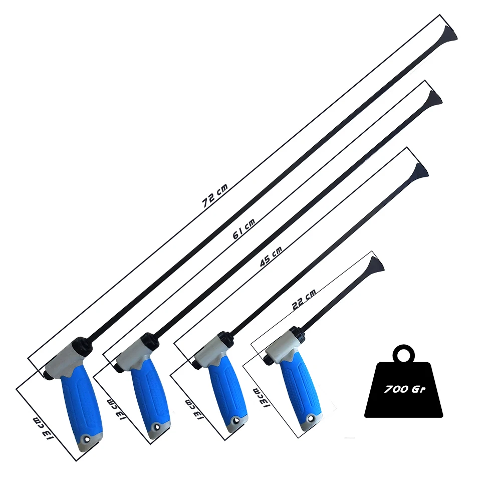 Pdr Tools Dent Repair 4 Piece Whale Tail 180 ° Swivel Arm Set Heat Treated Rod Auto Car Body Hail Damage Stainless Removal Kit