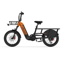 Lankeleisi 20 Inch Electric Cargo Bike Wombat-1 20Ah Lithium Battery 1000W Rear Hub Motor 46KM/H Max Speed 3.0 Fat Tire 7 Speeds