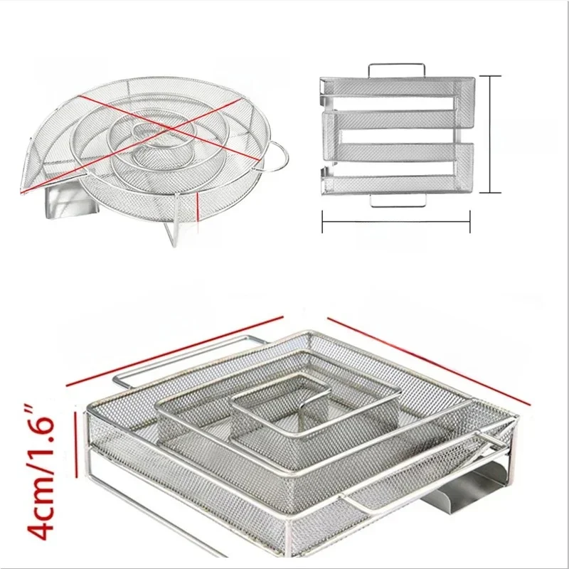 Générateur de fumée froide pour barbecue, copeaux de bois, boîte à fumer, stade de poisson au bacon, cuisson de la viande, outils de fumage, outils de barbecue en acier inoxydable