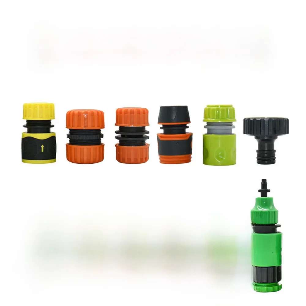 Connecteur rapide de tuyau d'arrosage d'irrigation, raccord de tuyau d'eau, connecteur d'arrêt, couremplaçant de système d'irrigation goutte à goutte, 1/4 pouces, 3/8 pouces, 1/2 pouces, 3/4 pouces