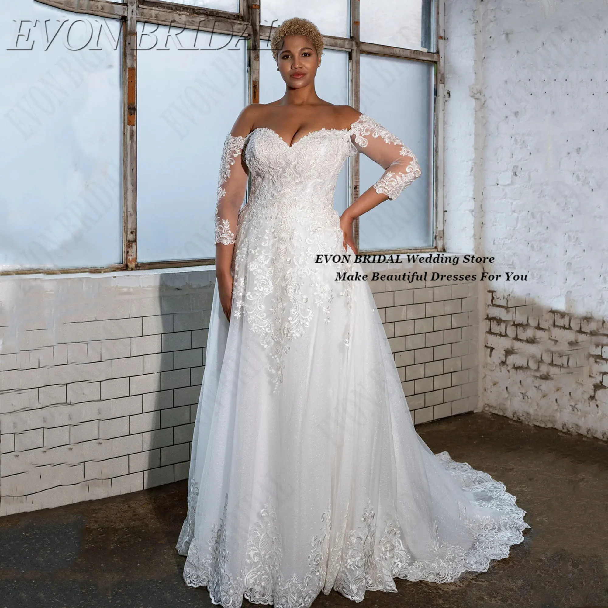 

Long Elegant Evening Dress Customized Solid Cloak Sleeve Prom Dress Split simple Green Round Neck Evening Gown EVON BRIDAL