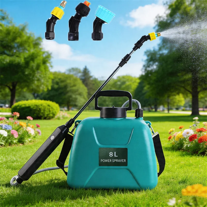 Pulvérisateur Électrique Automatique 8L pour Jardin, Pulvérisateur Portable Rechargeable, Arroseur Atomiseur à Épaule