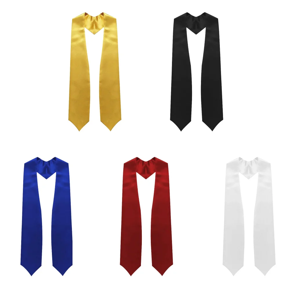 Satin Unisex Adult Plain Graduation Stole 72