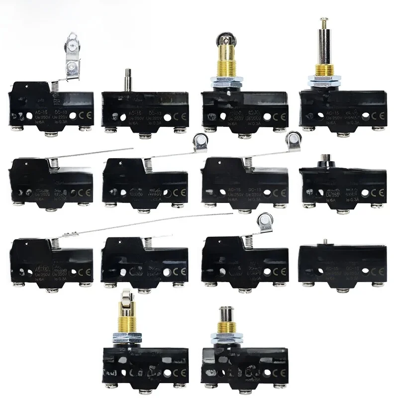 Commutateur de voyage micro de fin de course de Z-15 petit levier horizontal de rouleau 15A 250V 1NO1NC normalement ouvert commutateur de voyage normalement fermé