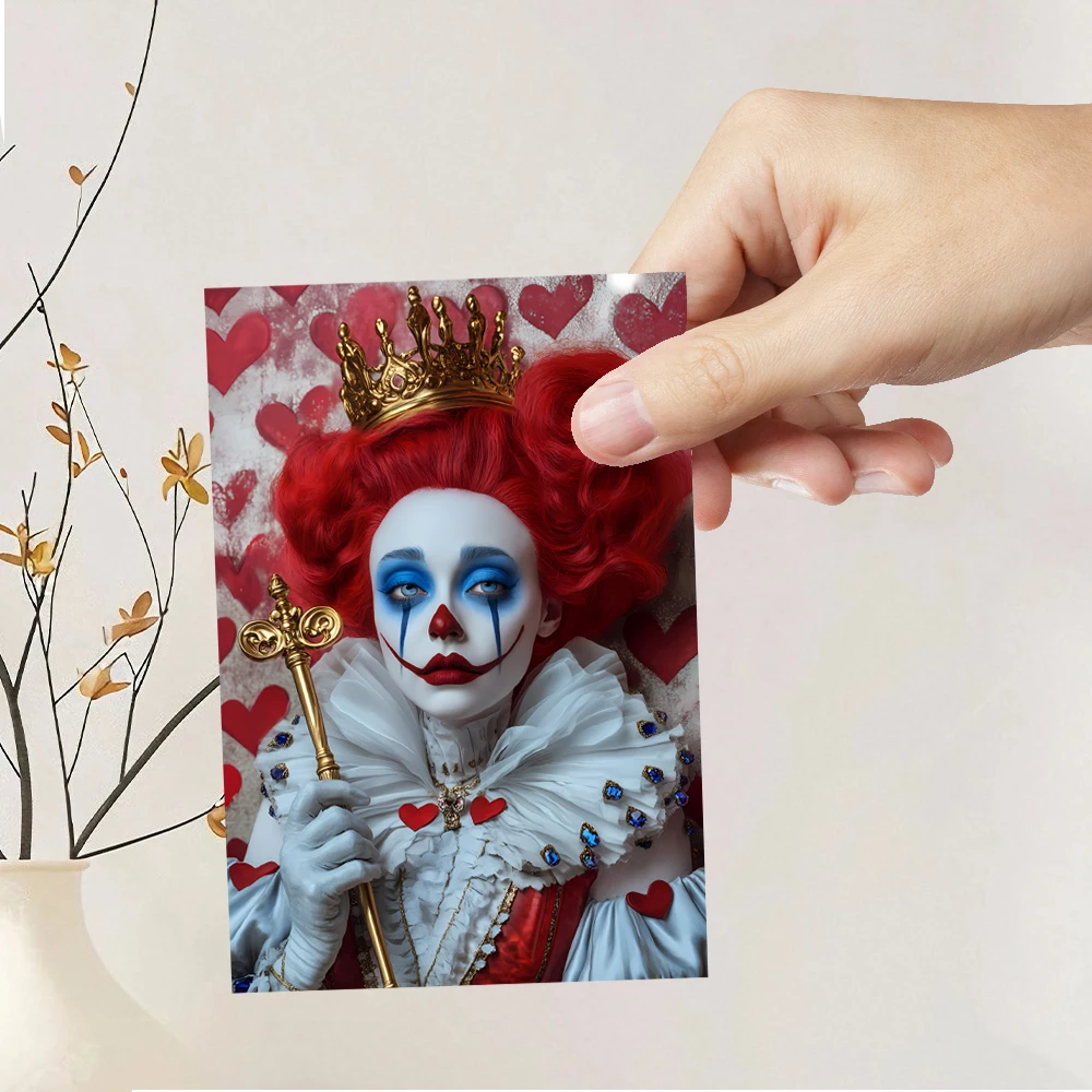 32 Stück, blaue Alice im Wunderland-Postkarten, Joker, Geburtstags-/Jubiläumsgeschenke, Sammlerstücke, geeignet zum Verschenken, erhältlich. – Detail 6