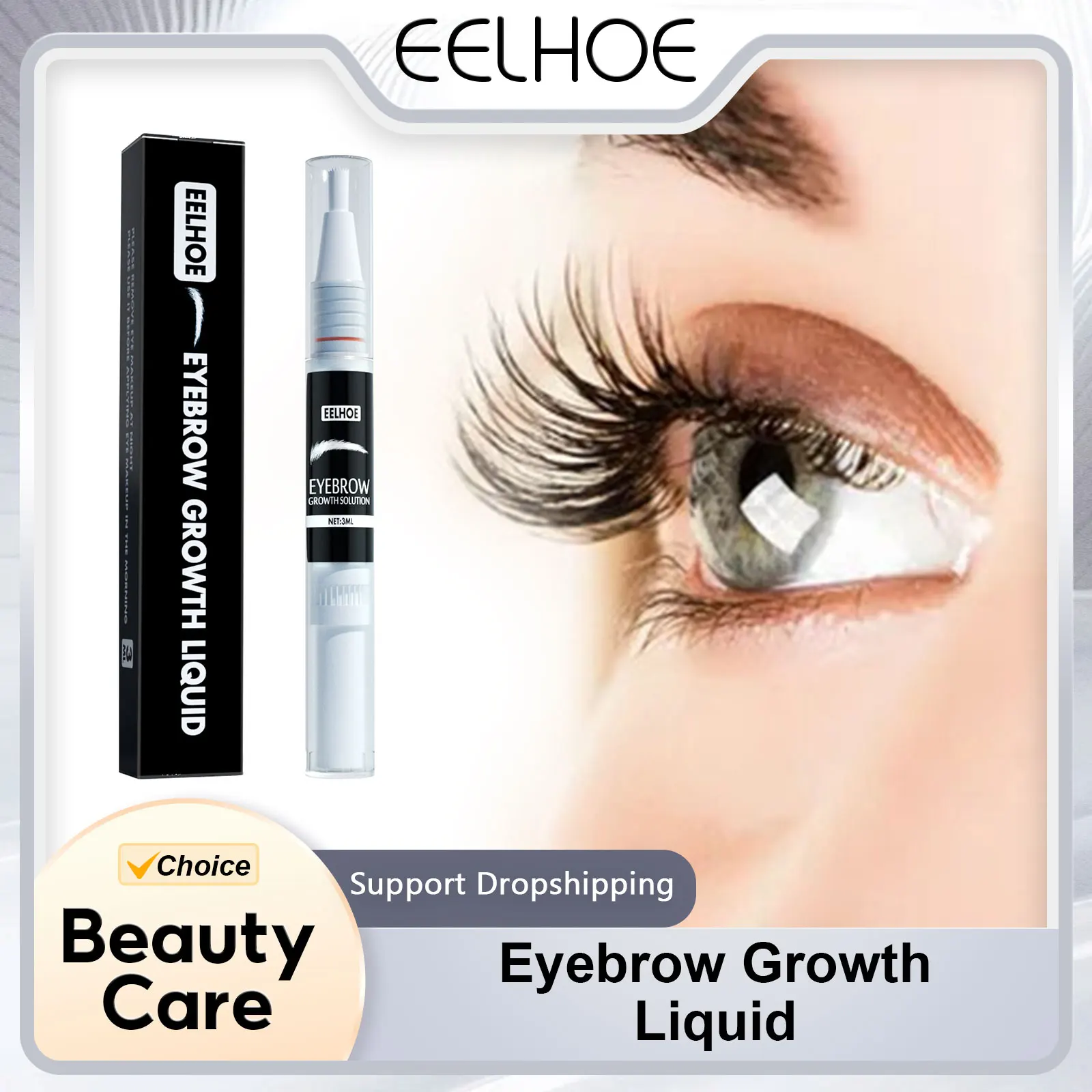 

Eyebrow Growth Liquid Nourishing Hair Follicles Fast Growing Serum Thicker Eyebrows Longer Eyelashes and Eyebrows Growth Serum