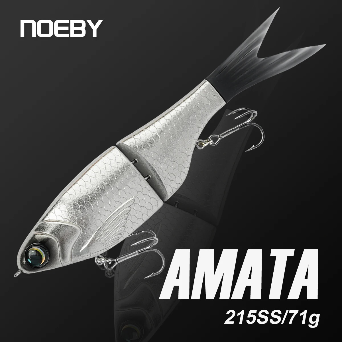 

NOEBY AMATA Shad Glide Swimbait 215mm 73g Slow Sinking Joint Bait Bass Pike Catfish Hard Bait Freshwater Saltwater Fishing Lures