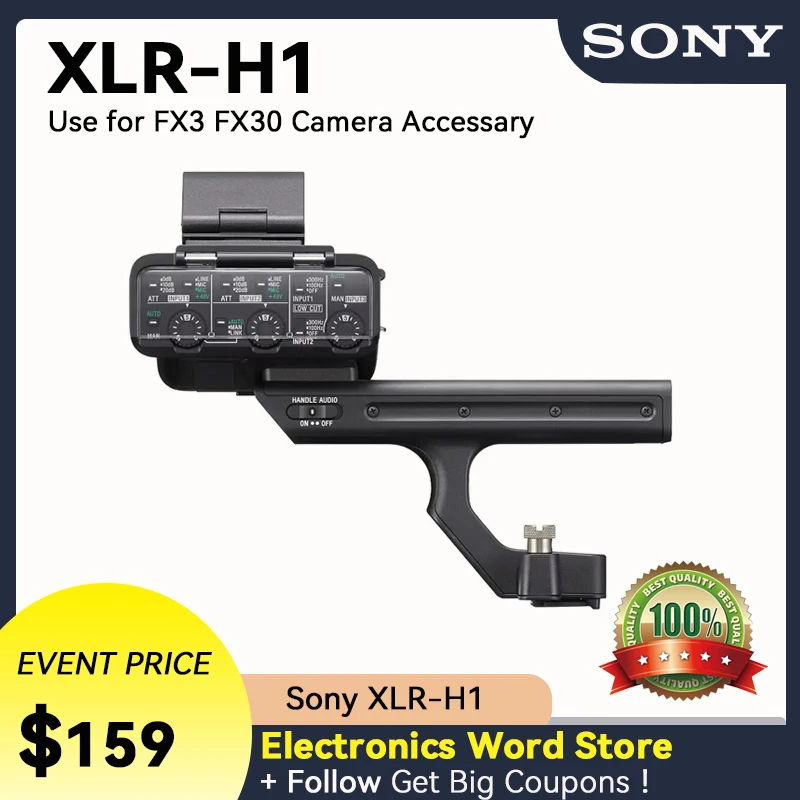 SONY FX30 Handle XLR-H1 XLR Top Handle for FX3 FX30 Sony Camera Accessories XLR Handle Unit XLR-H1