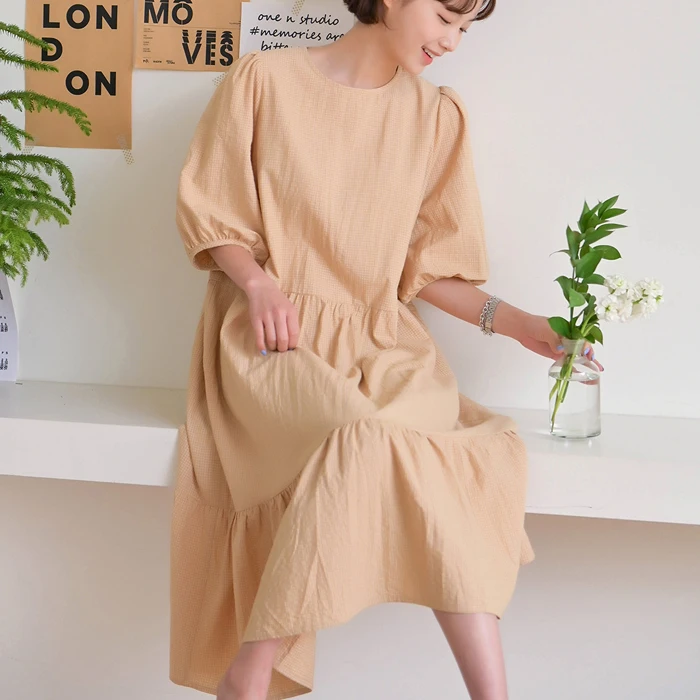 Xancheck puff retail kangang long dress FREE fast shipping