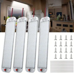 4pcs 12V 24V 72LED RV Ceiling Dome Light Bar Strip RV Interior Reading Roof Lamp Tube Caravan Trailer Camper Cabin Light Bar