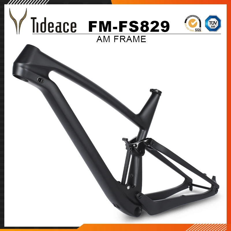 

XC 29er 100mm Travel MTB Full Suspension Frame Carbon Fiber Mountain Bike Frames 29er Boost 148mm Max 29x2. 4 Tires Bicycle