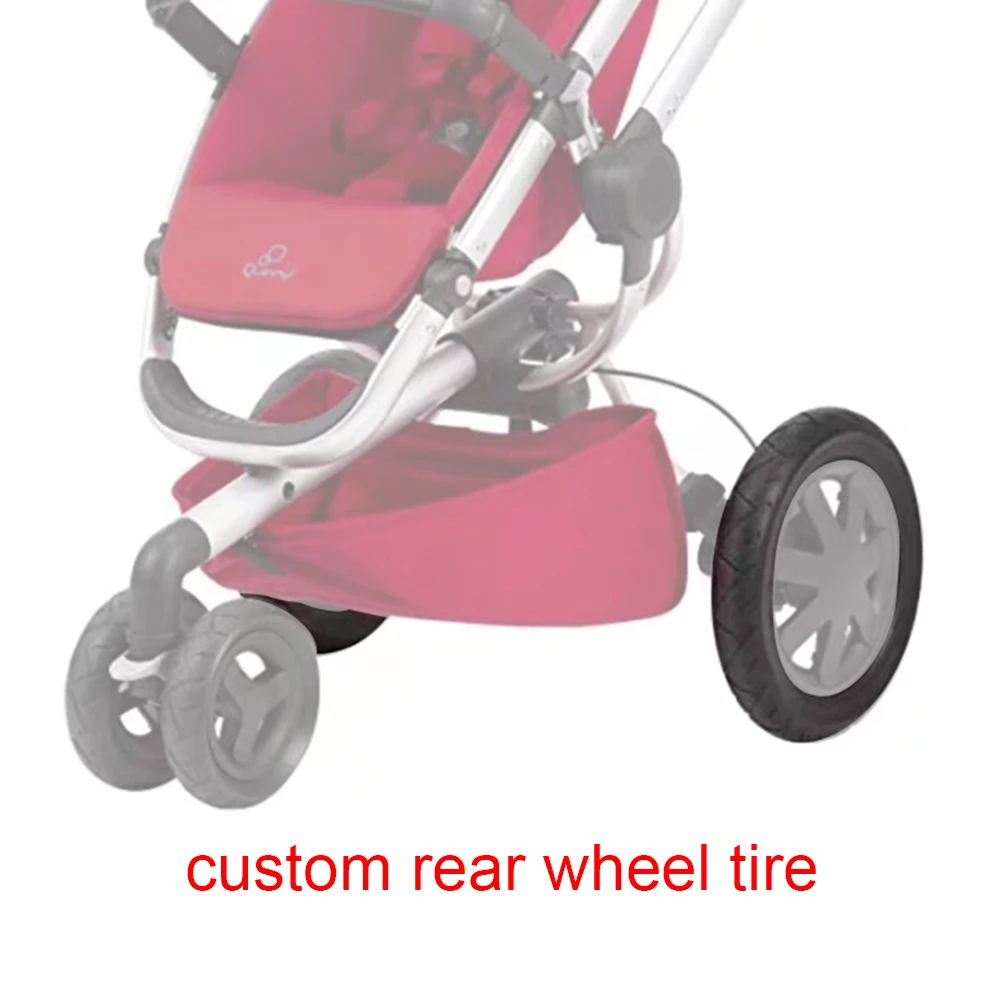 Buggy Rear Tire For Quinny Buzz Xtra ( Not Moodd !!!) Back Wheel With Tread PU Tubeless DIY Compatible Baby Stroller Accessories