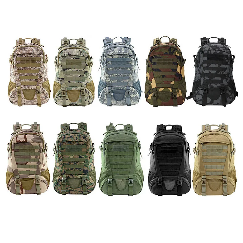 Tactical Backpack Men Camouflage Bag Sports Outdoor Camping Trekking Rucksacks Large Capacity 27L Waterproof Bags