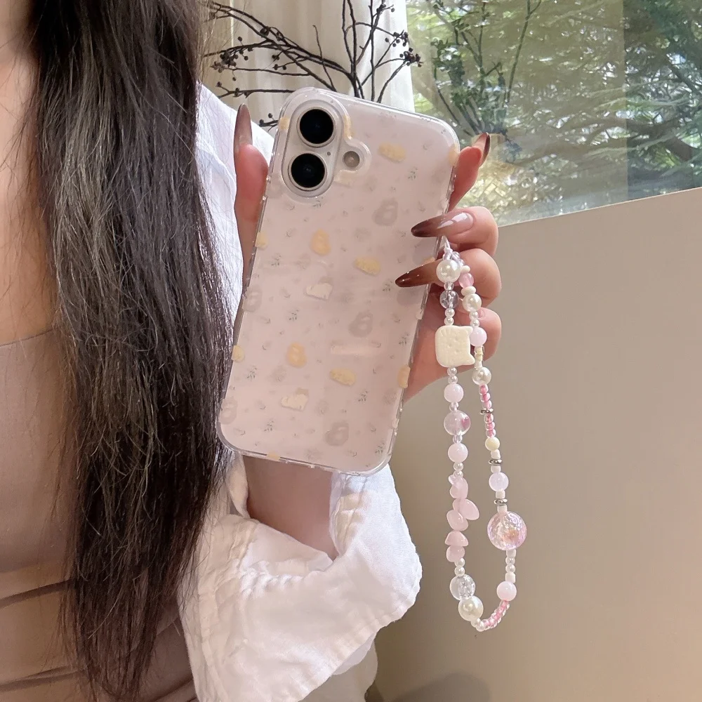 

Minimalist and cute style lazy cat flower phone case suitable for iPhone14/15/16/17ProMax, minimalist new design protective case