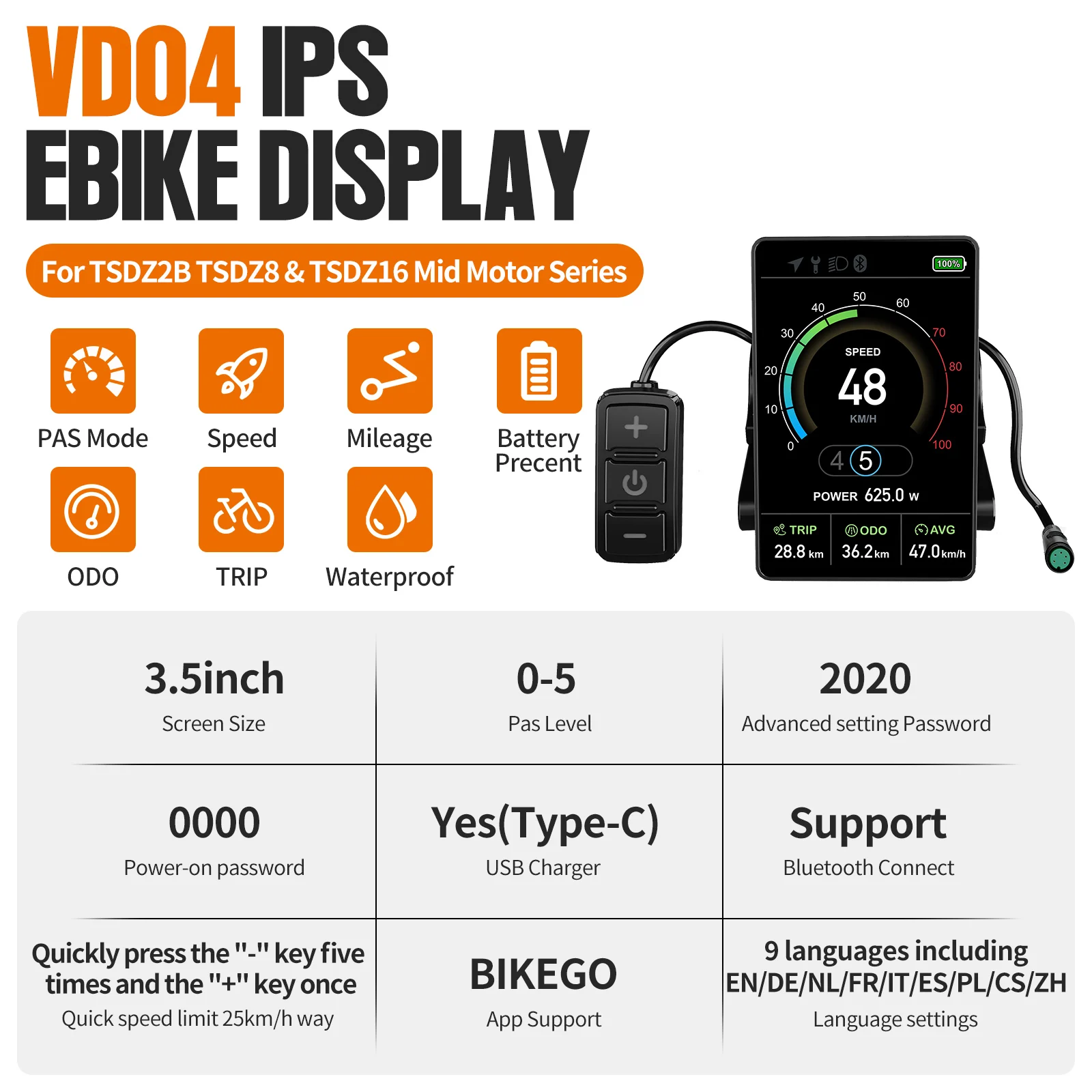 Tongsheng & Varstrom TSDZ2B TSDZ8 TSDZ16 500W/750W/1000W Torque Sense Mid Drive E-bike Ombouwkit | E-bike motor met 160 N.m voor zwaar transport & hellingbeklimming, geschikt voor ombouw van