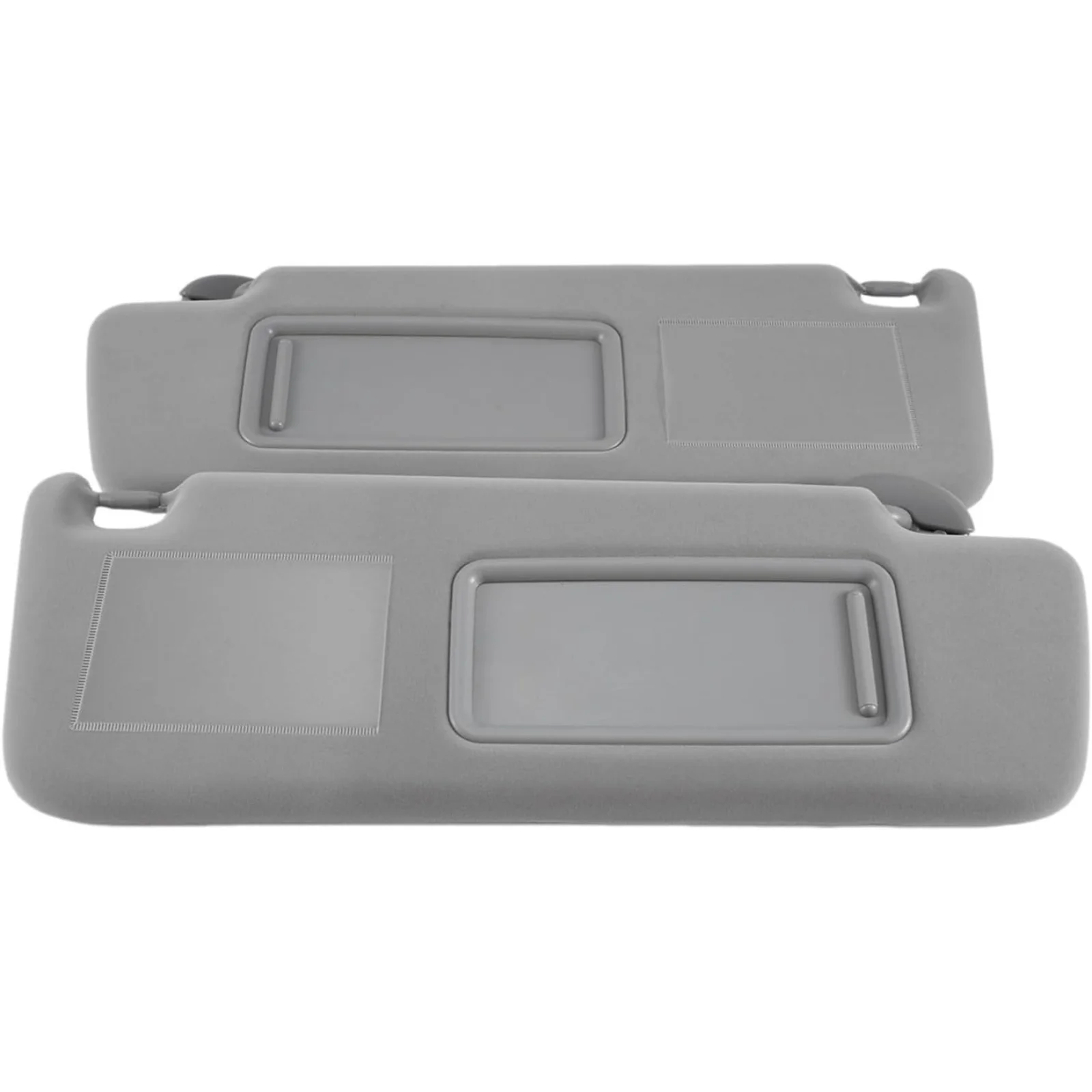 Zonneklep met make-upspiegel voor Toyota Prado (2002-2009) Beige en grijs - Links, rechts of volledige set (74320-60850-B1)