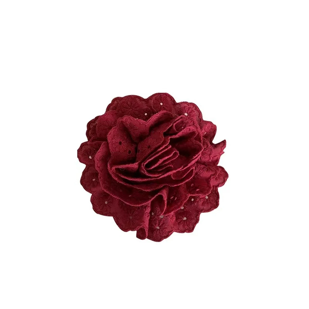 Pince à cheveux en dentelle douce avec fleur rose, élégante, française, arrière de la tête, décodage de chignon, demi-up, 1 pièce