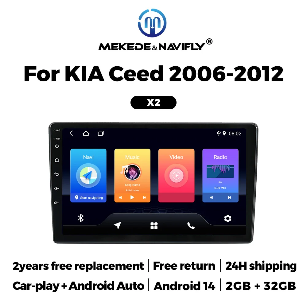

MEKEDE Android GPS Intelligent System For Kia Ceed ED 2006-2009 2010-2012 Car Radio Multimedia Head Unit Carplay Navigation