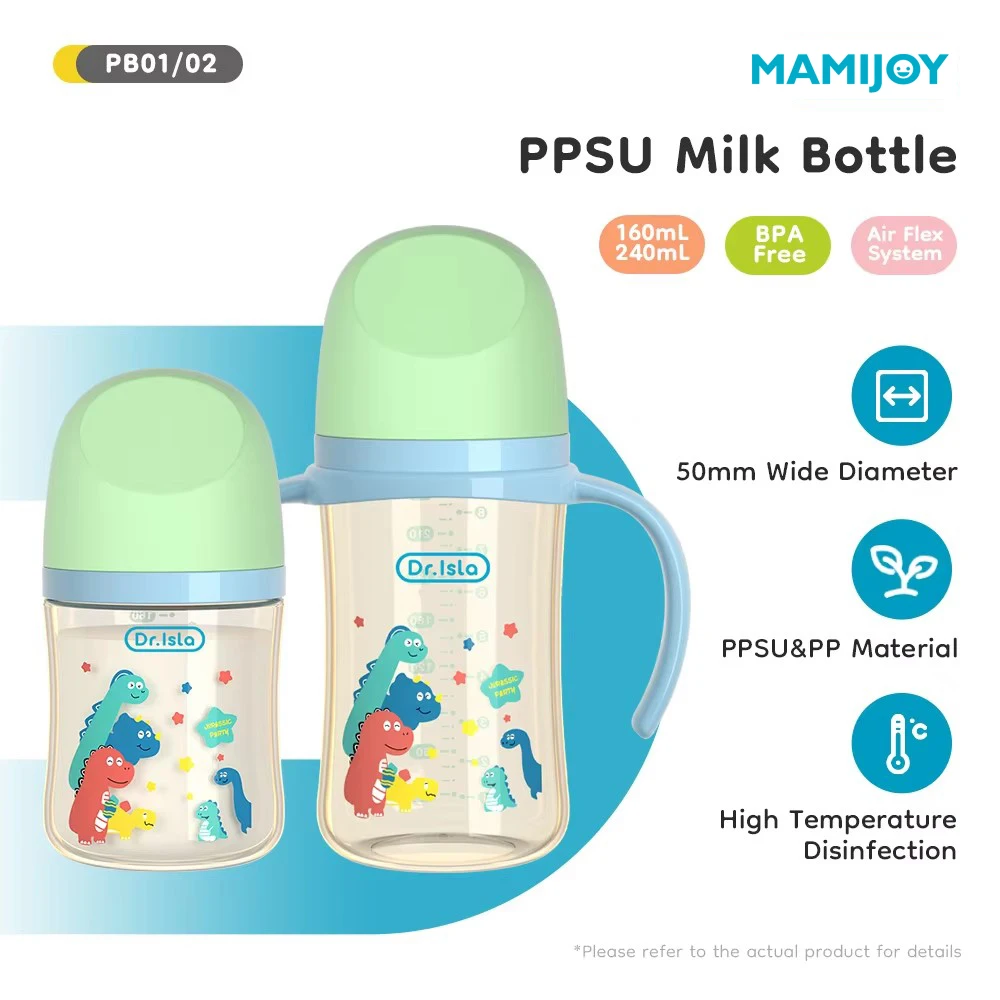 MAMIJOY 160/240ML PPSU Baby Flasche Griff Infant Drop-proof Baby Breite kaliber Milch Flasche Neugeborenen fütterung Flasche BPAFREI PB01 & 02