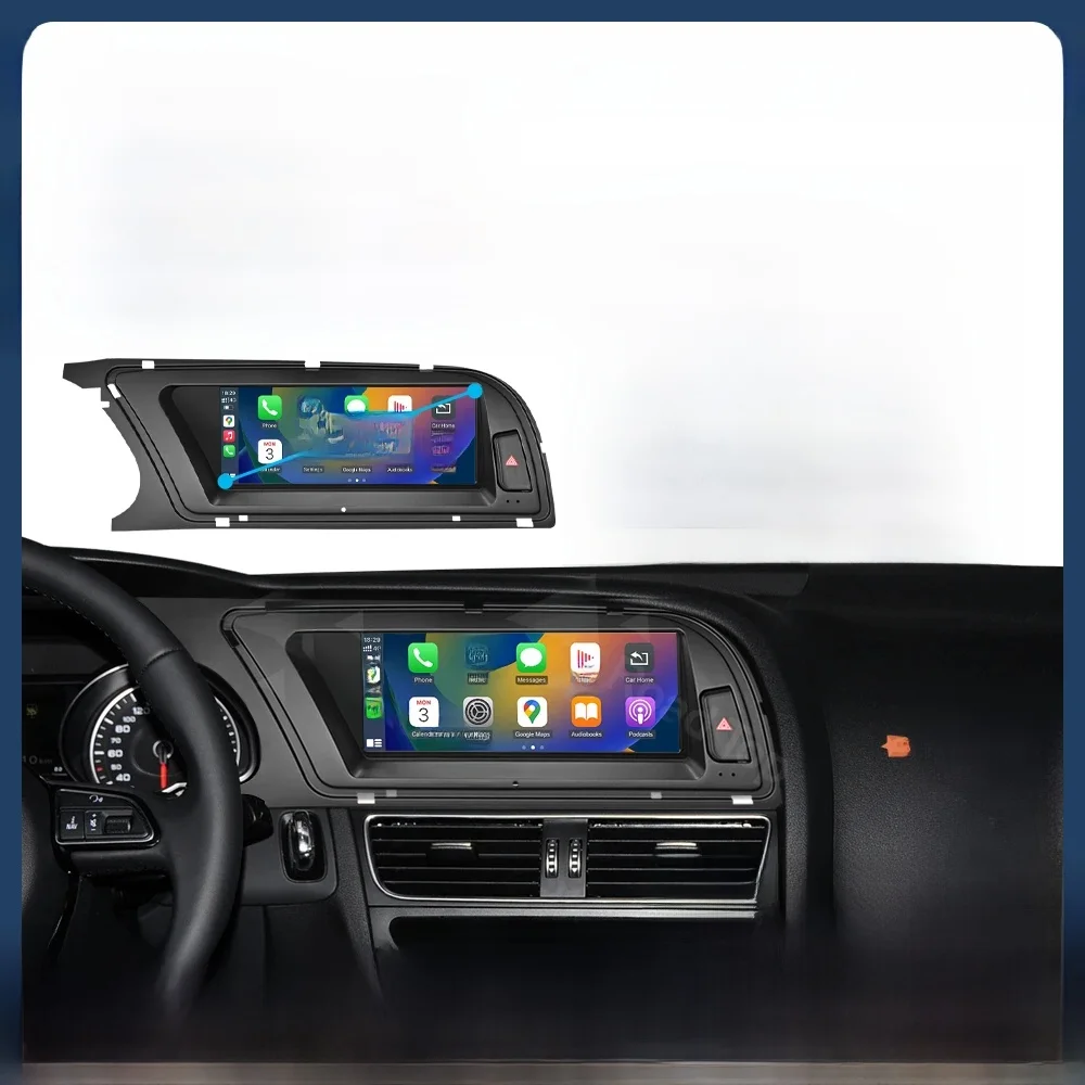 8.9 Inch 12.3 "" Multimedia Display Touchscreen Voor Audi A4 S4 2013-2015 Airplay Miracast Functie Draadloze Carplay Android Auto - afbeelding 2