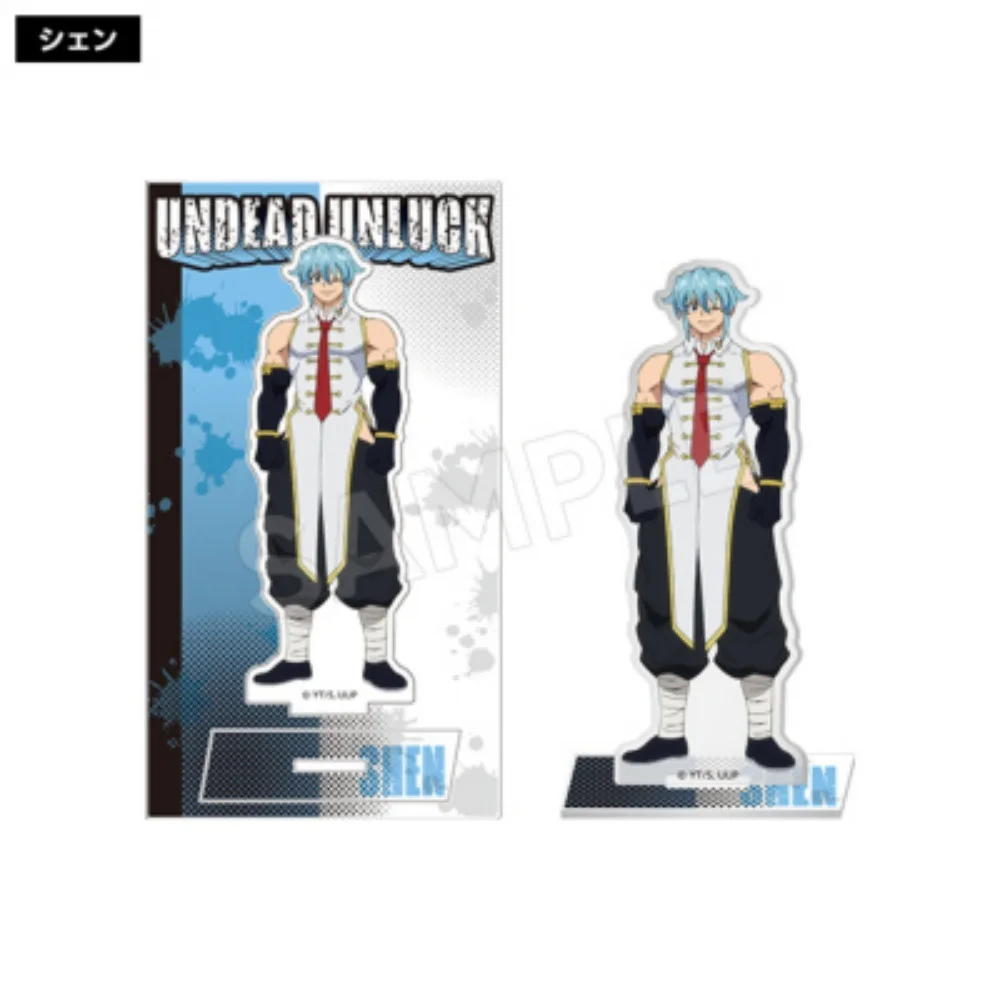 Anime Undead Unluck Acrylic Stand Figure Andy Fuuko Izumo Shen Billy Gena Model Plate Desktop Decor Fans Gift Keychain