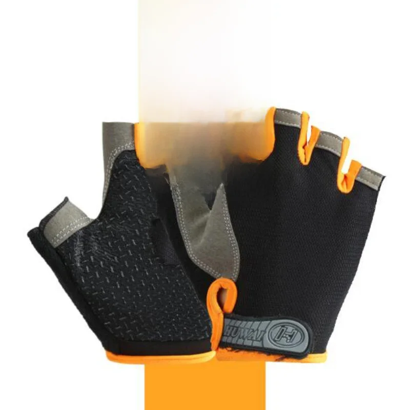 AliExpress NONE Half Finger Outdoor Cycling Anti Slip Anti Sweat Men Women Half Finger Gloves Breathable Anti Shock Sports Gloves