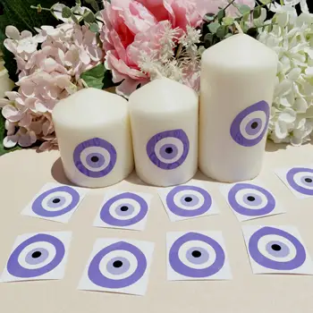 Duhové samolepky s uhrančivým okem, turecké magické oko, vinylové obtisky, svatební, narozeninové, události, večírek, skleněné dekorace na stůl, dekorace na pozadí 10 nejlepší prodej turecké párty dekorace - №1