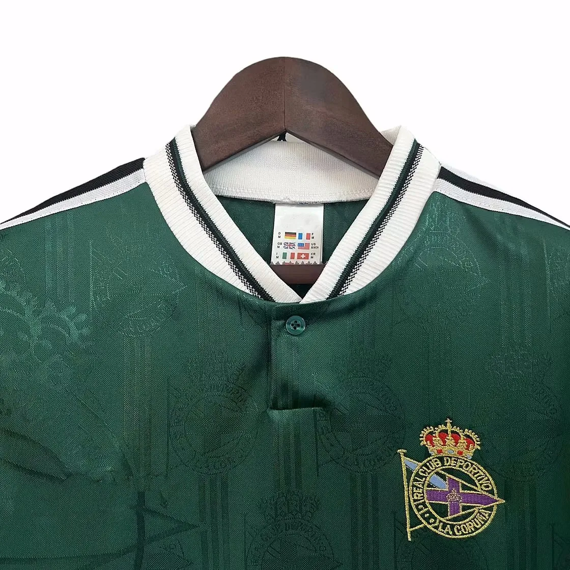レトロ デポルティーボ・ラ・コルーニャ アウェイ グリーンシャツ 1999/2000 サッカーユニフォーム