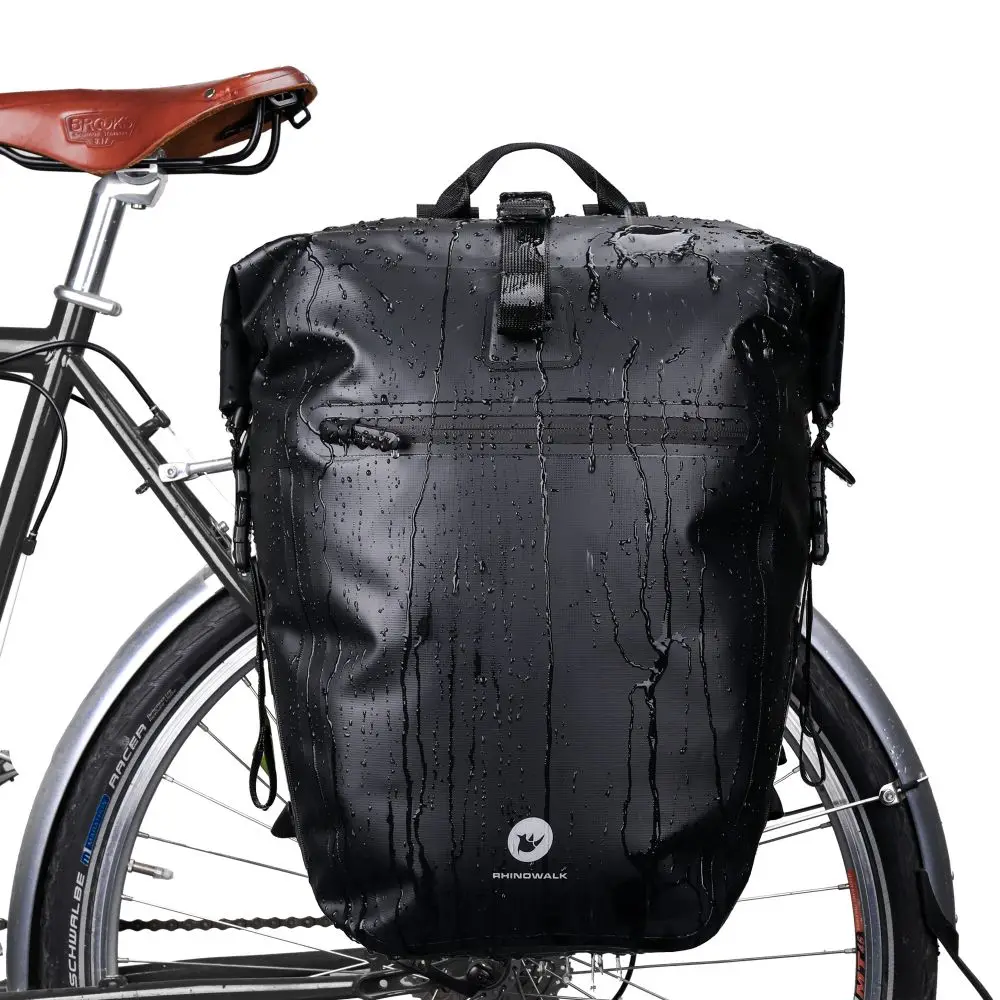 

Rhinowalk Bike Side bag Waterproof Big capacity 27L Multifunctional Rear Rack Pannier Storage Bag Cycling Bags Bicycle Accessories