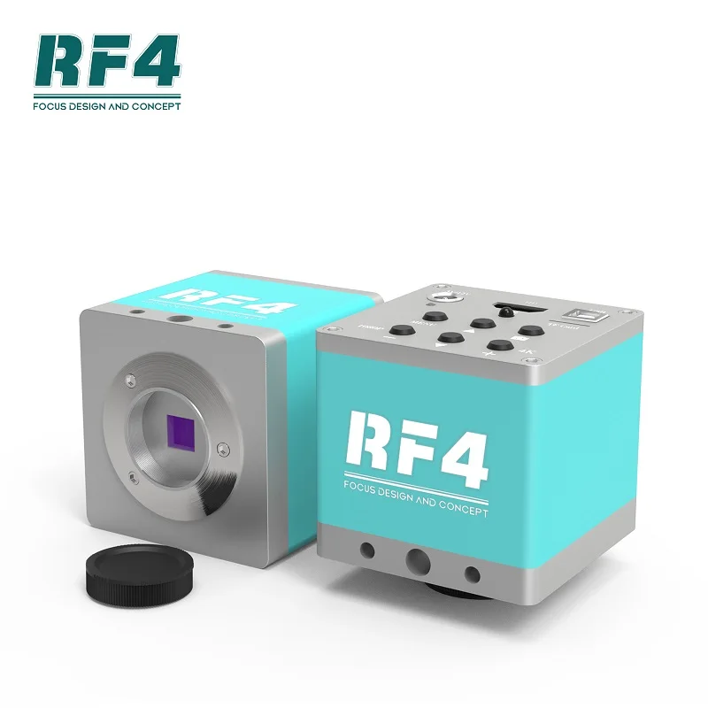 RF 4 RF-4KC1 4K Microscope Caméra Haute exposée Multifonction Vidéo Trinoculaire EySim thatfor Téléphone PCB Carte Mère Réparation