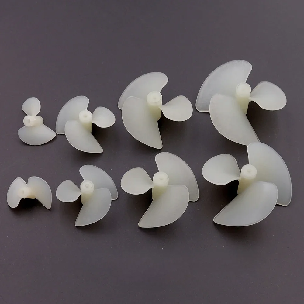2 paires d'hélices de bateau Rc DIY de 2mm D22mm/D26mm/28mm/36mm/42mm CW/CCW, accessoire/vis électrique en Nylon pour modèles de bateaux Rc, arbre de 2mm