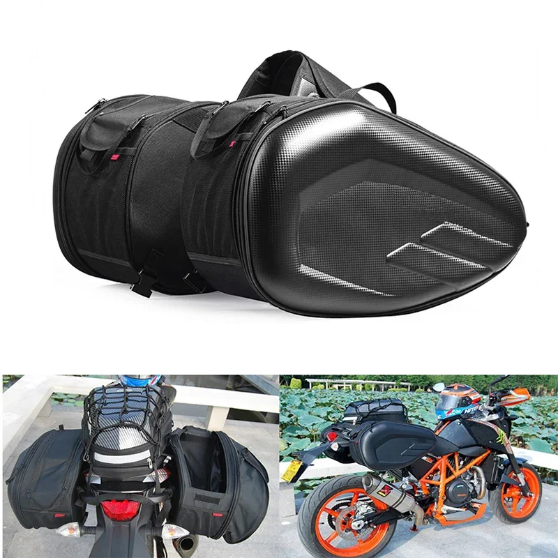 AliExpress NONE New Waterproof Motorcycle Saddlebags Helmet Moto Side Bag Tail Luggage Suitcase Motor Bike Fuel Tank Bags saddle bags SA212
