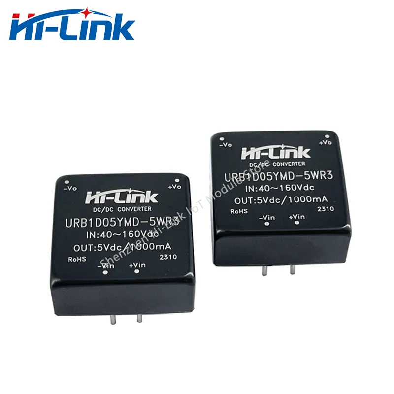 ตัวแปลงแหล่งจ่ายไฟแบบแยกขนาดเล็กประสิทธิภาพสูง5วัตต์ URB1D05YMD-5WR3ไฟฟ้ากระแสตรง/กระแสตรง5โวลต์110โวลต์ถึง5โวลต์2ชิ้น