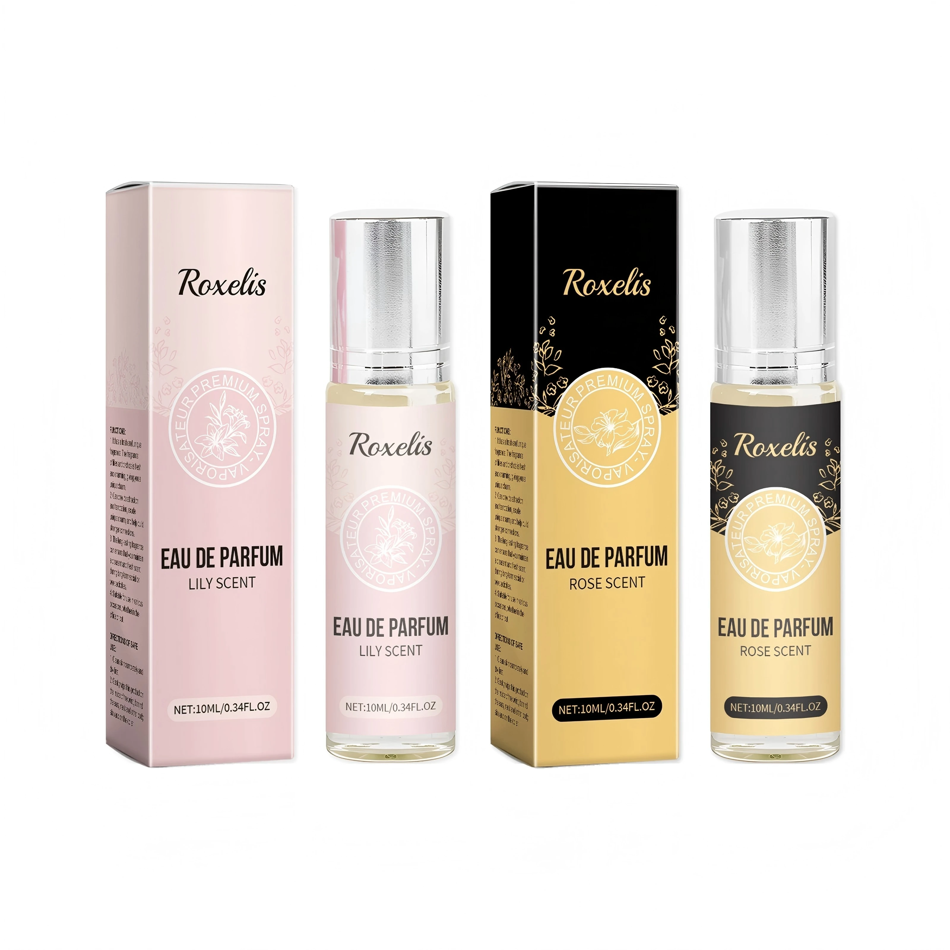 Roxelis 10ml Perfumy z feromonami Roller Ball Lily Rose Zapach Lekki, długotrwały zapach Flirtowanie Randki Kwiatowy zapach Perfumy