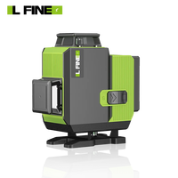 16 Line Laser Level 4D Green Light 360° Horizontal&Vertical Selfleveling High-precision Cross Line Beams Lithium Battery