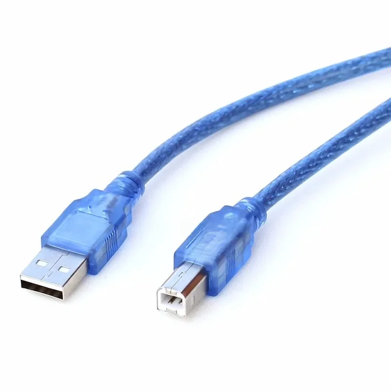 USB 2.0 kabel do drukarki typ A męski na typ B męski podwójny ekranowanie kabel do drukarki przewód krótki kabel do Printer HUB USB na dysku twardym — zdjęcie 2