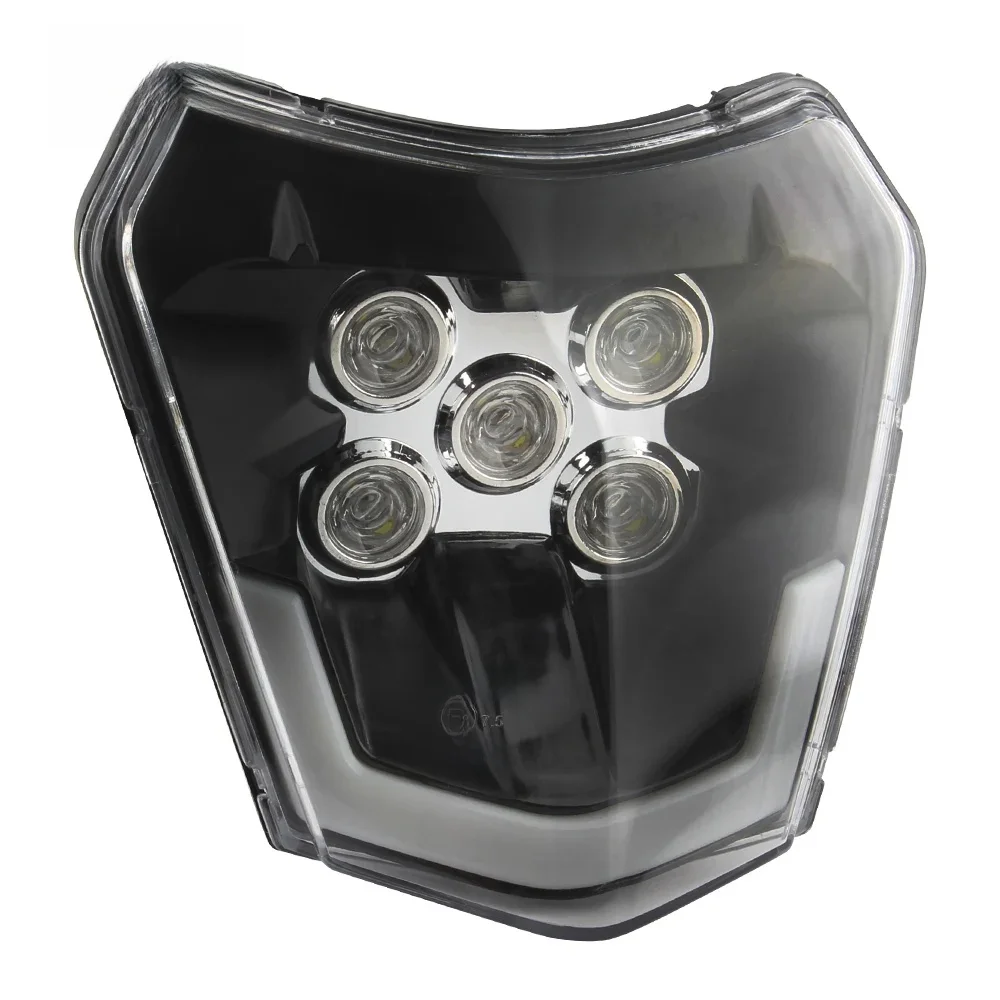 AliExpress PowerMotor Motorcycle LED Headlight for KTM EXC EXCF XC XCF XCW XCFW SX SXF 125 150 250 300 350 450 530 Dirt Bike Enduro E-Mark Motocross