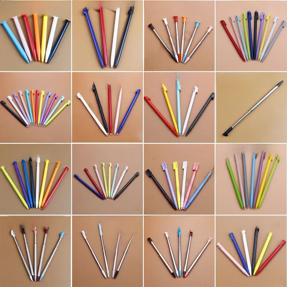 Stylet pour écran tactile en plastique/métal, 1 ensemble de 5 à 12 pièces, pour Console de jeu NDSL NDSi NDS WIIU 2DS 3DS XL LL, nouveau 3DSXL LL, nouveau 2DSXL