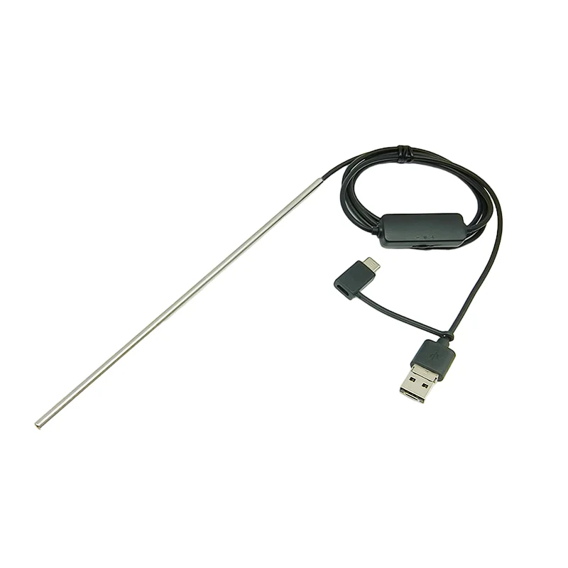 1MP 3.9mm rigid tube endoscope FOV 75゜ 3-in-1 USB interface industrial pipeline inspection