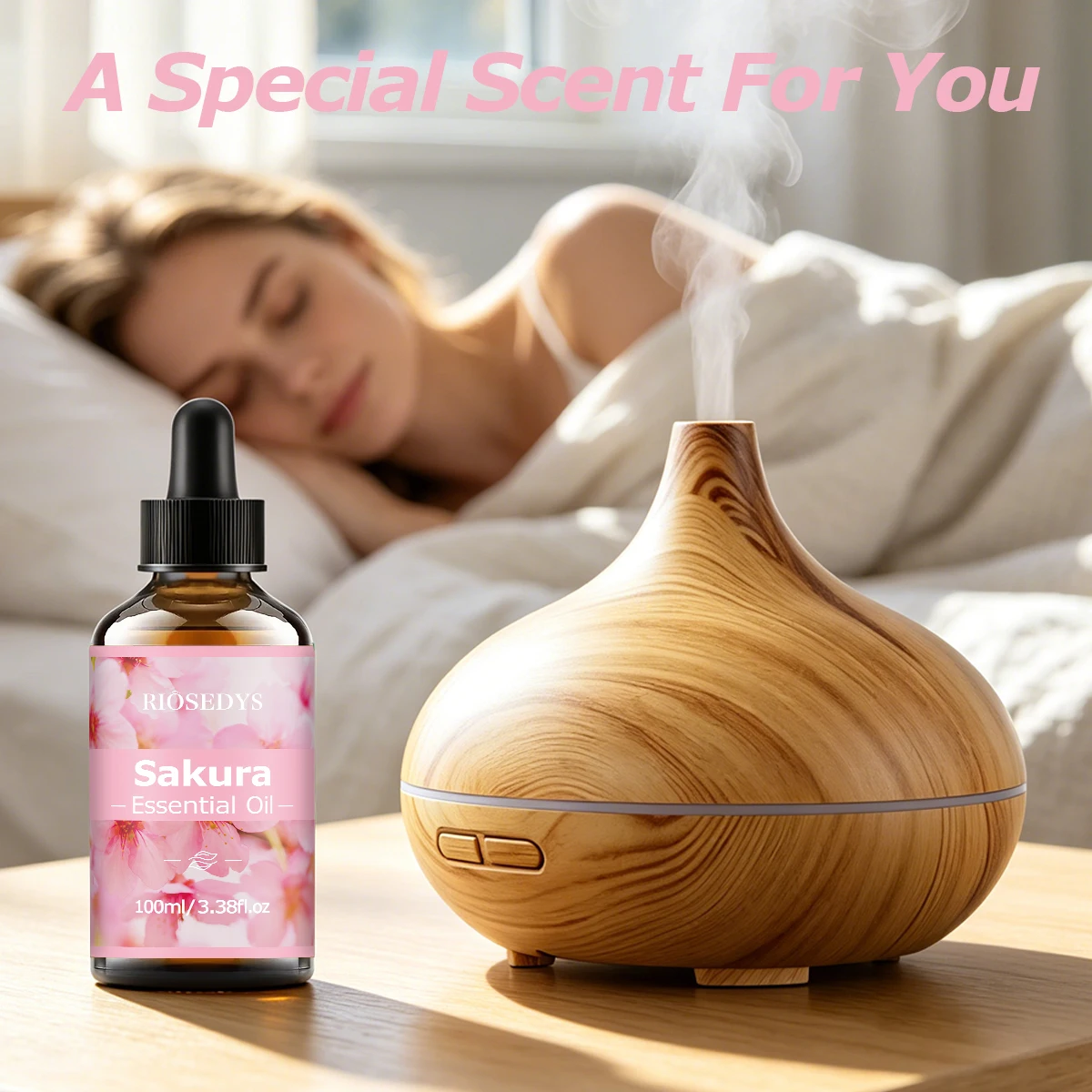 SAKURA Ätherisches Öl, frisches Blumenduftöl für Diffusoren, DIY-Bastelarbeiten und Aromatherapie, weiches und zartes Aroma – Detail 5