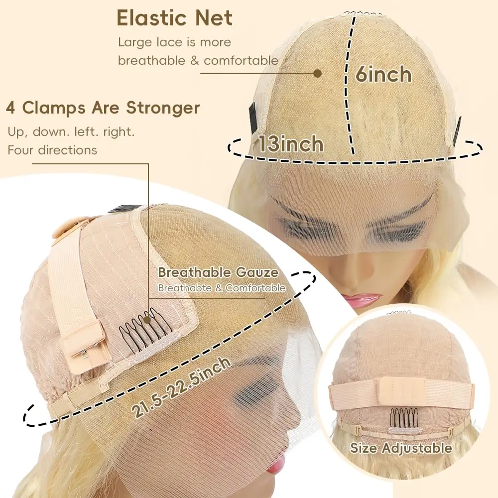 30 Inch 613 Lace Front Wig Human Hair Straight Blonde 13x6 Lace Front Wig Human Hair 200% Density Pre Plucked Wigs for Women image 4
