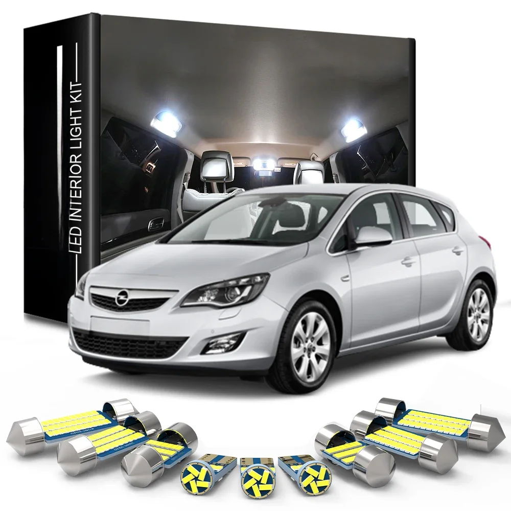 Luz interior LED para carro, Opel Vectra, Astra H, J K, Corsa C, D, E, Agila, Meriva, insígnia A, B,