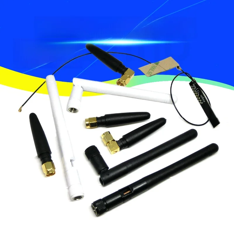 3dBi 2.4ghz Antena WIFI SMA Męski Router Anteny Bluetooth Moduł bezprzewodowy 2.4g Antena Zewnętrzna Antena RP-SMA-J sprężyna — zdjęcie 2