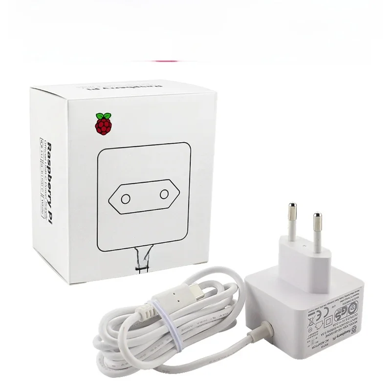 Oficjalny zasilacz Raspberry Pi 4 5V 3A Ładowarka EU UK US Wtyczka Zalecany zasilacz USB-C do Raspberry Pi 4 Model B — zdjęcie 2