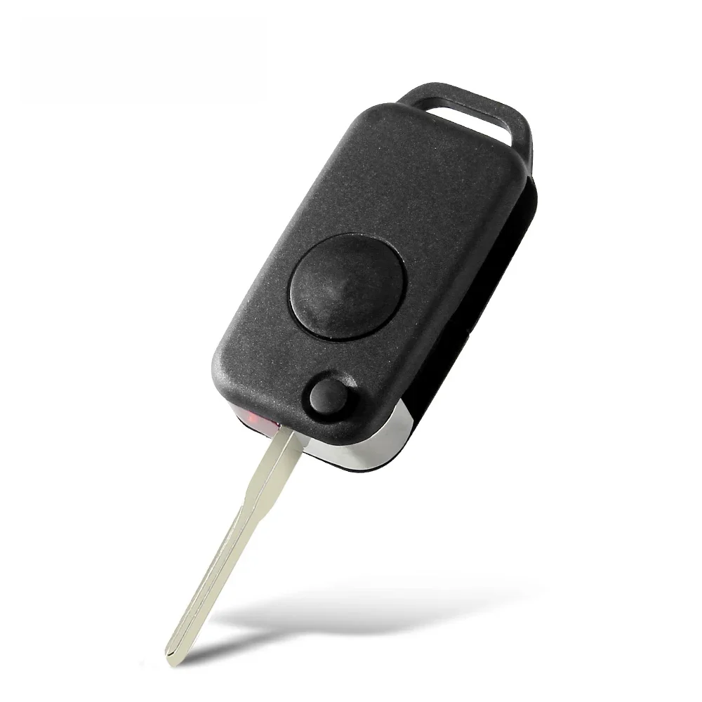 EllYYOU-Coque de clé de voiture intelligente pliable à 1 bouton, étui de remplacement pour Mercedes Benz W168, W124, WAth, 1984-2004, A, C, E