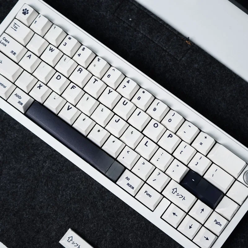 Klawisze GMK Milk White Minimalistyczne Tai Chi Angielskie 144 Klawisze PBT Barwione Sublimacją Profil Cherry Do Klawiatury Mechanicznej 61 — zdjęcie produktu 7