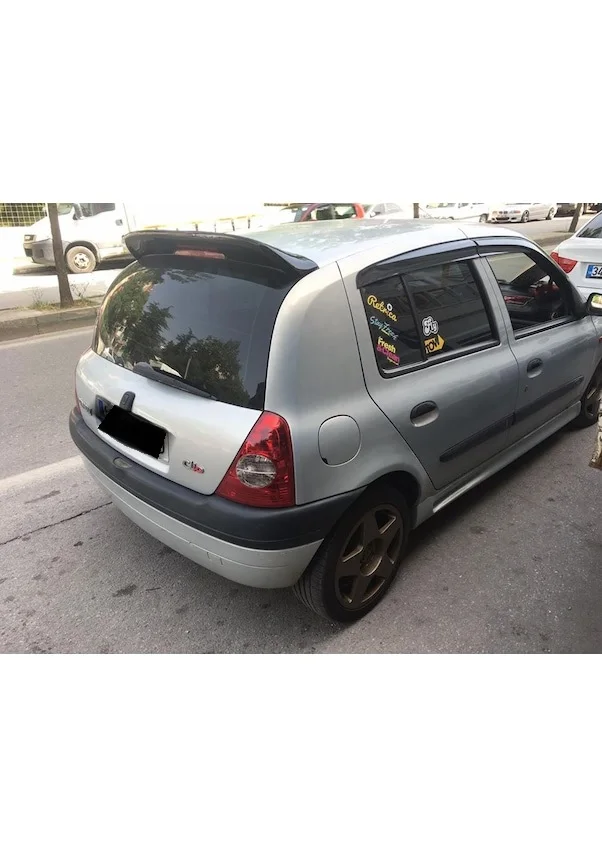 Spoon Spoiler For Renault Clio 2 Hatchback 1998-2005 - - Auto Accessory Body Kit Mirror Car Antenna Wing Diffuser Flaps Splitte