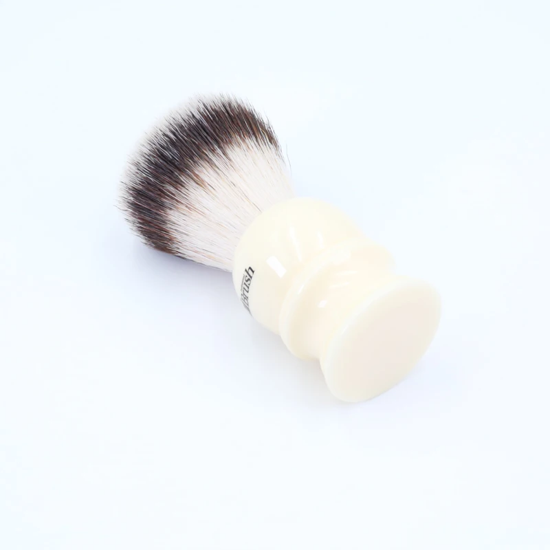 Yaqi-cepillo de afeitar de pelo sintético, accesorio con mango blanco y nudo, tamaño de 24mm, oferta especial